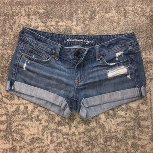 American Eagle Distressed Jean Shorts Size 10